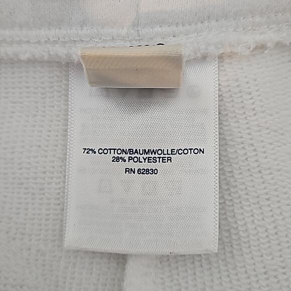 Lands' End Serious Sweats French Terry Knit in White | Women's Small 6-8 - Picture 12 of 13